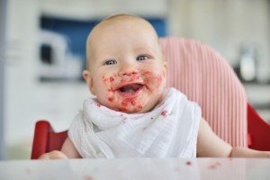 baby eating